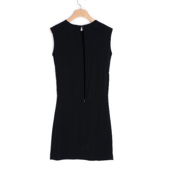 Sandro Womens Black Sleeveless Dress Open Keyhole Back (full) Crew Neck 2 / Med - Picture 2 of 13